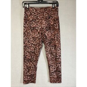 Zella‎ Cropped Leggings womens Medium Brown Athleisure Exercise Yoga Gym Workout
